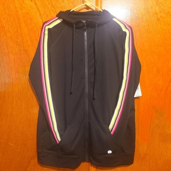 Torrid Neon Stripe Hoodie - Active Jacket - Picture 2 of 7